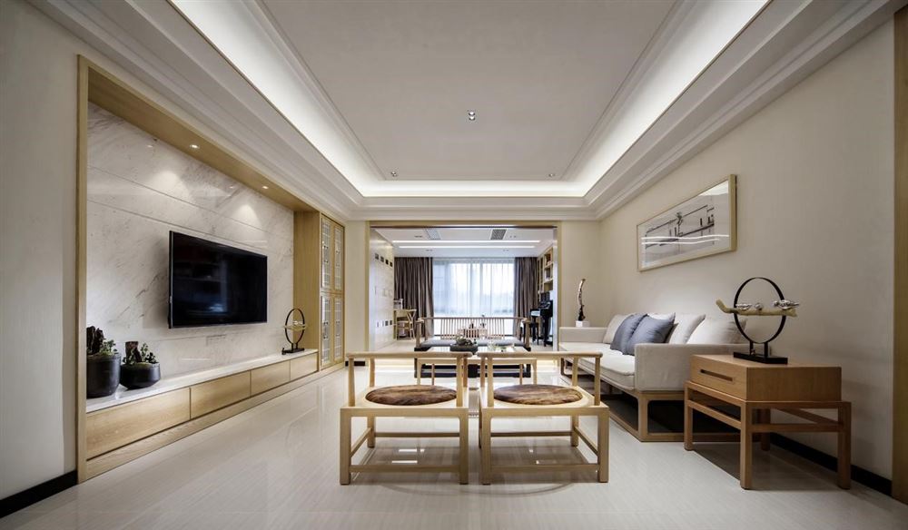 大理山水间150平米平层-新中式风格家装设计室内18新利登录(中国)有限公司