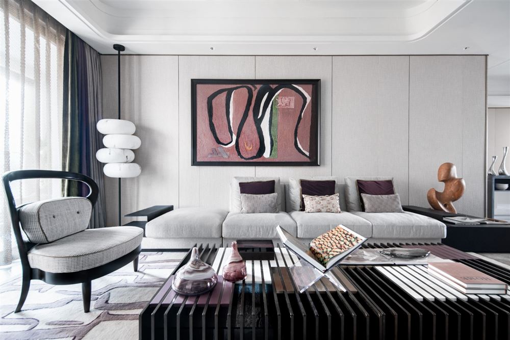 金沙湾御海园平层235平米-新中式风格家装设计室内18新利登录(中国)有限公司