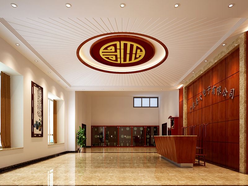 新古典风格室内18新利登录(中国)有限公司-圣大办公室500平米