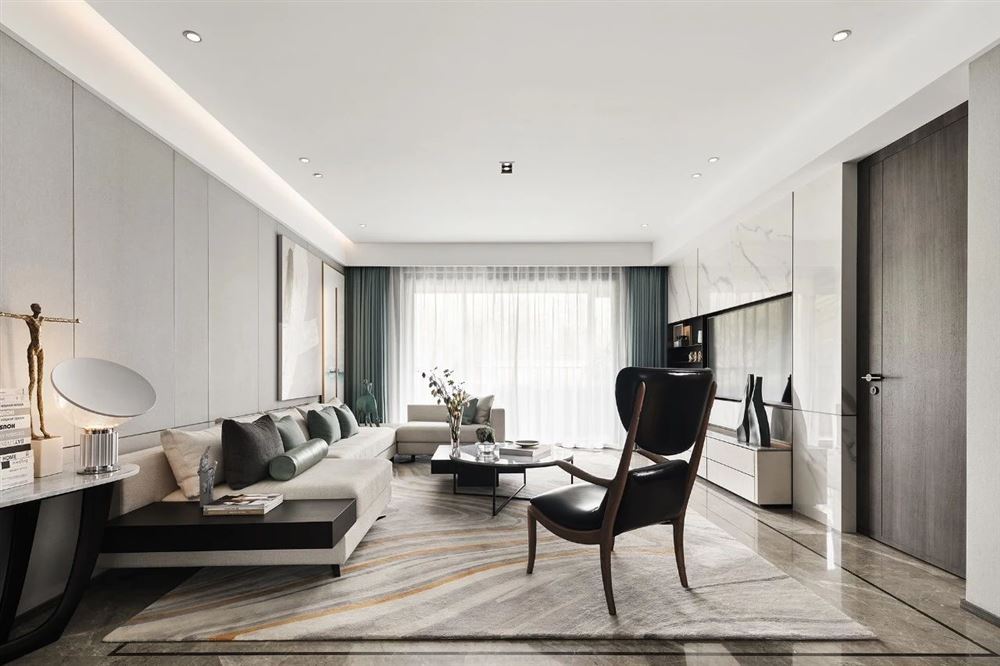 室内装修美的君兰江山176平米四居-现代轻奢风格室内设计家装案例