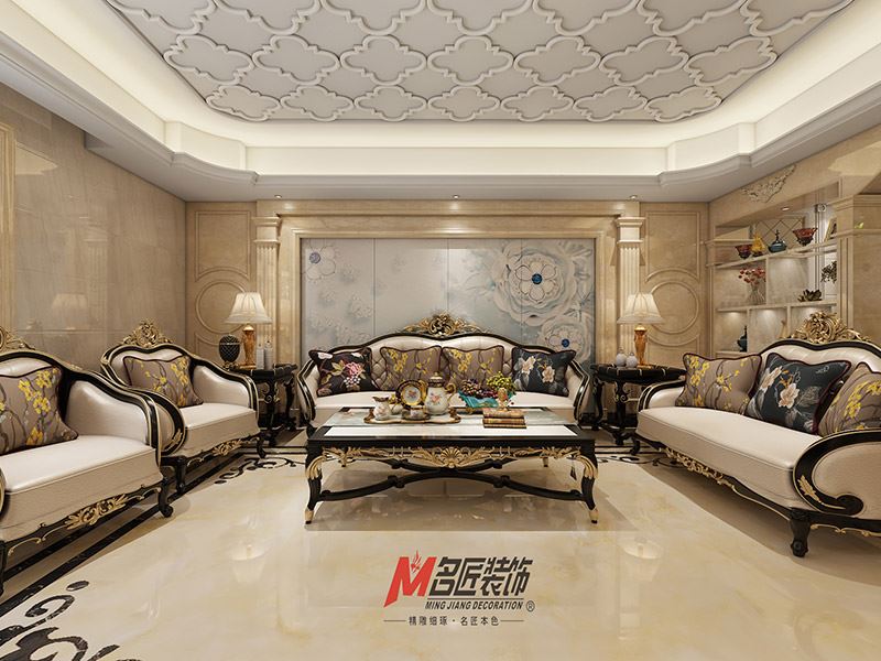 欧式风格室内18新利登录(中国)有限公司-泰和花园三居132平米
