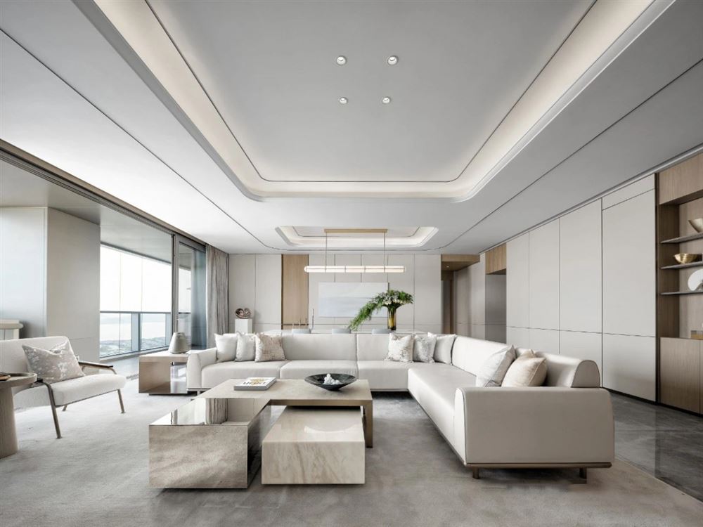 尚品珑湾三居168平米-现代前卫风格家装设计室内18新利登录(中国)有限公司