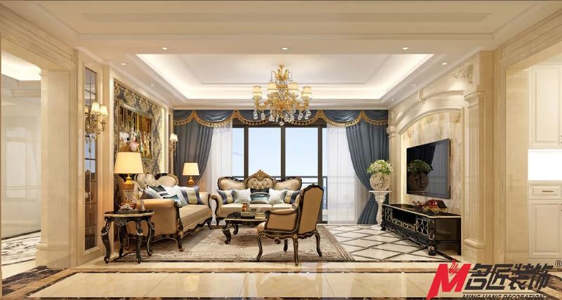 室内装修星星凯旋国际170平米平层-奢华欧式设计邂逅浪漫情调的理想家
