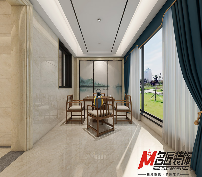 现代前卫风格室内18新利登录(中国)有限公司-宝德家园三居143平米-茶室