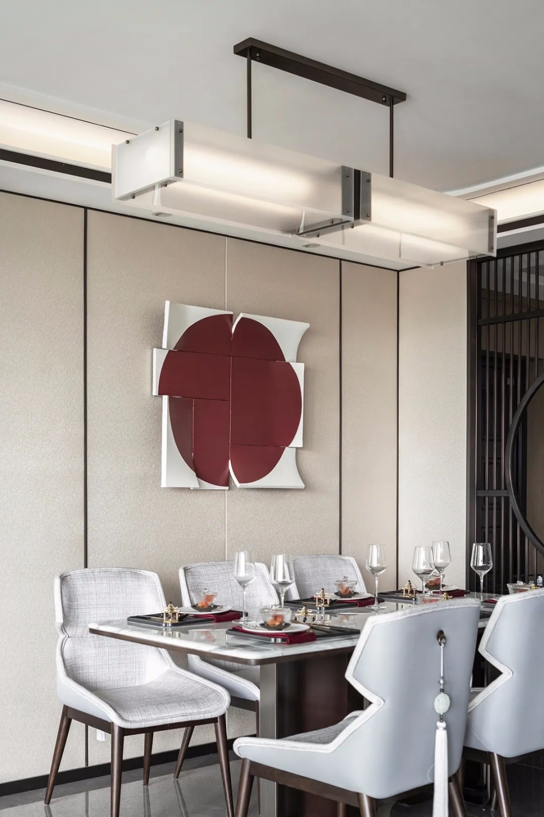 装修案例新中式风格室内18新利登录(中国)有限公司-餐厅