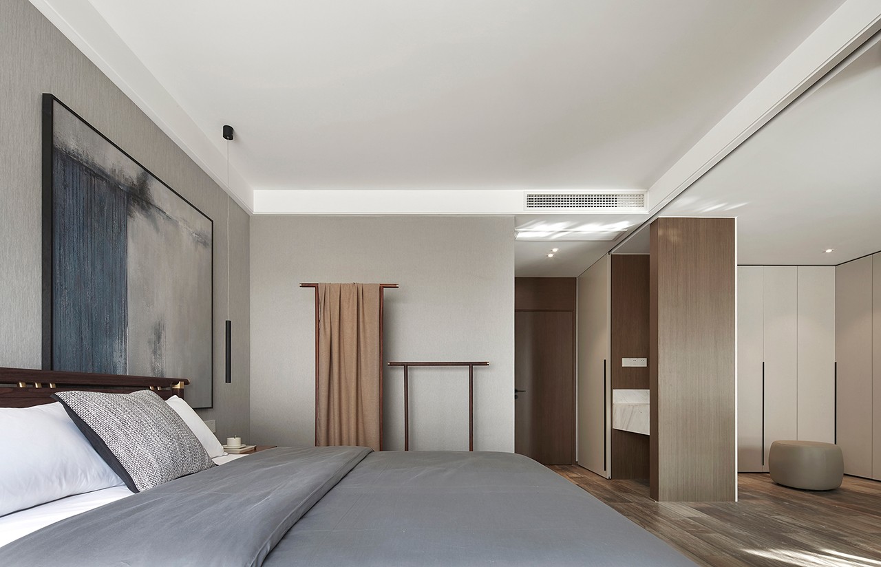 装修案例新中式风格室内18新利登录(中国)有限公司-卧室