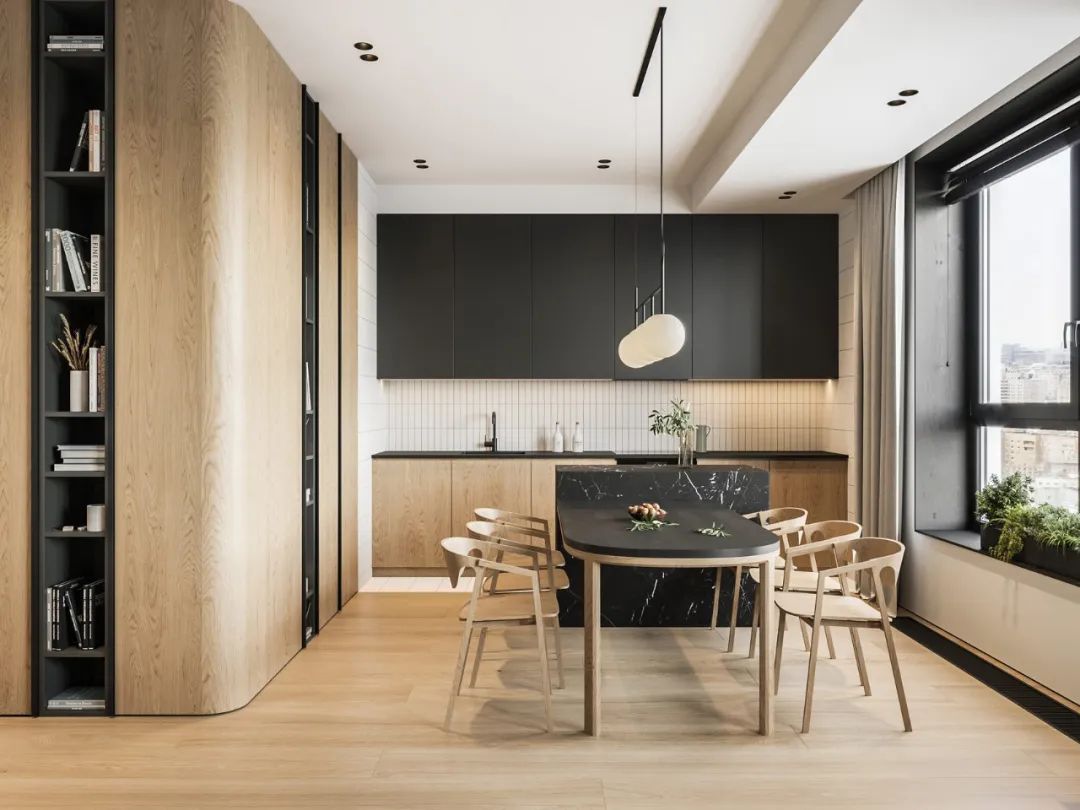 北欧简约素雅风格家装设计室内18新利登录(中国)有限公司-餐厅