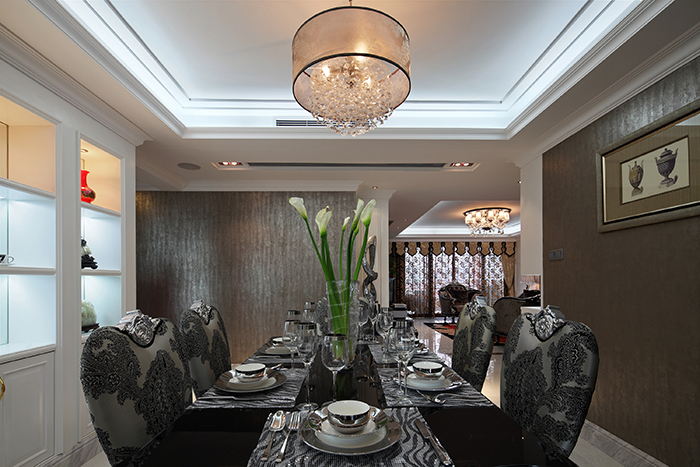 新古典风格家装设计室内18新利登录(中国)有限公司-餐厅