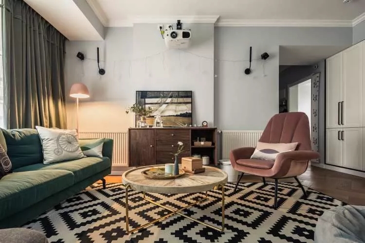 北欧风格家装设计室内18新利登录(中国)有限公司-客厅沙发