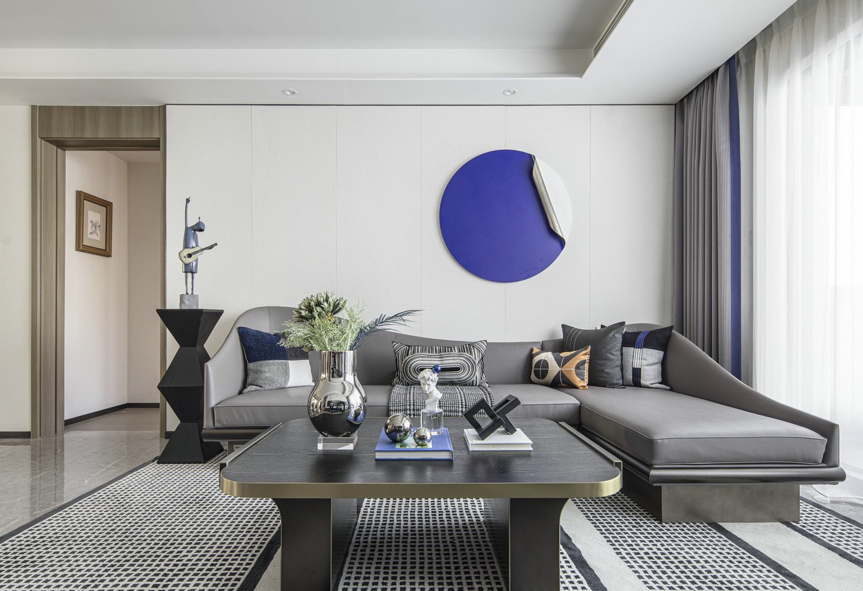 现代摩登风格家装设计室内18新利登录(中国)有限公司-客厅沙发