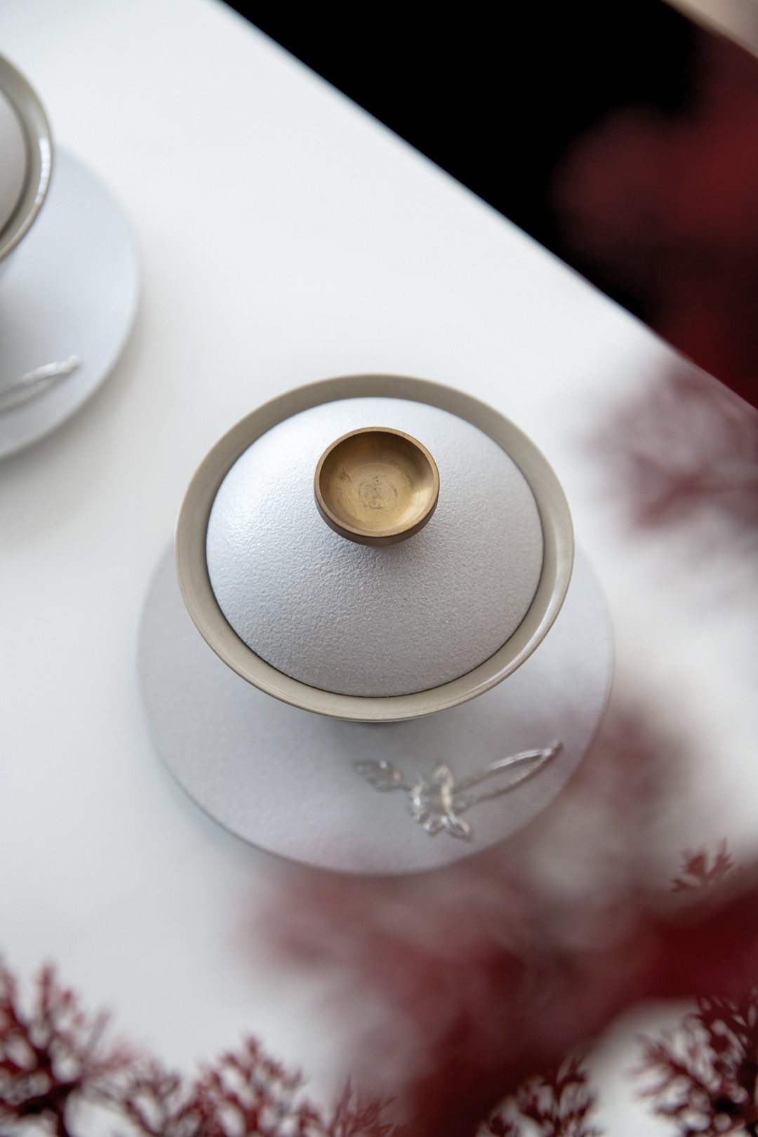 新中式风格家装设计室内18新利登录(中国)有限公司-茶杯