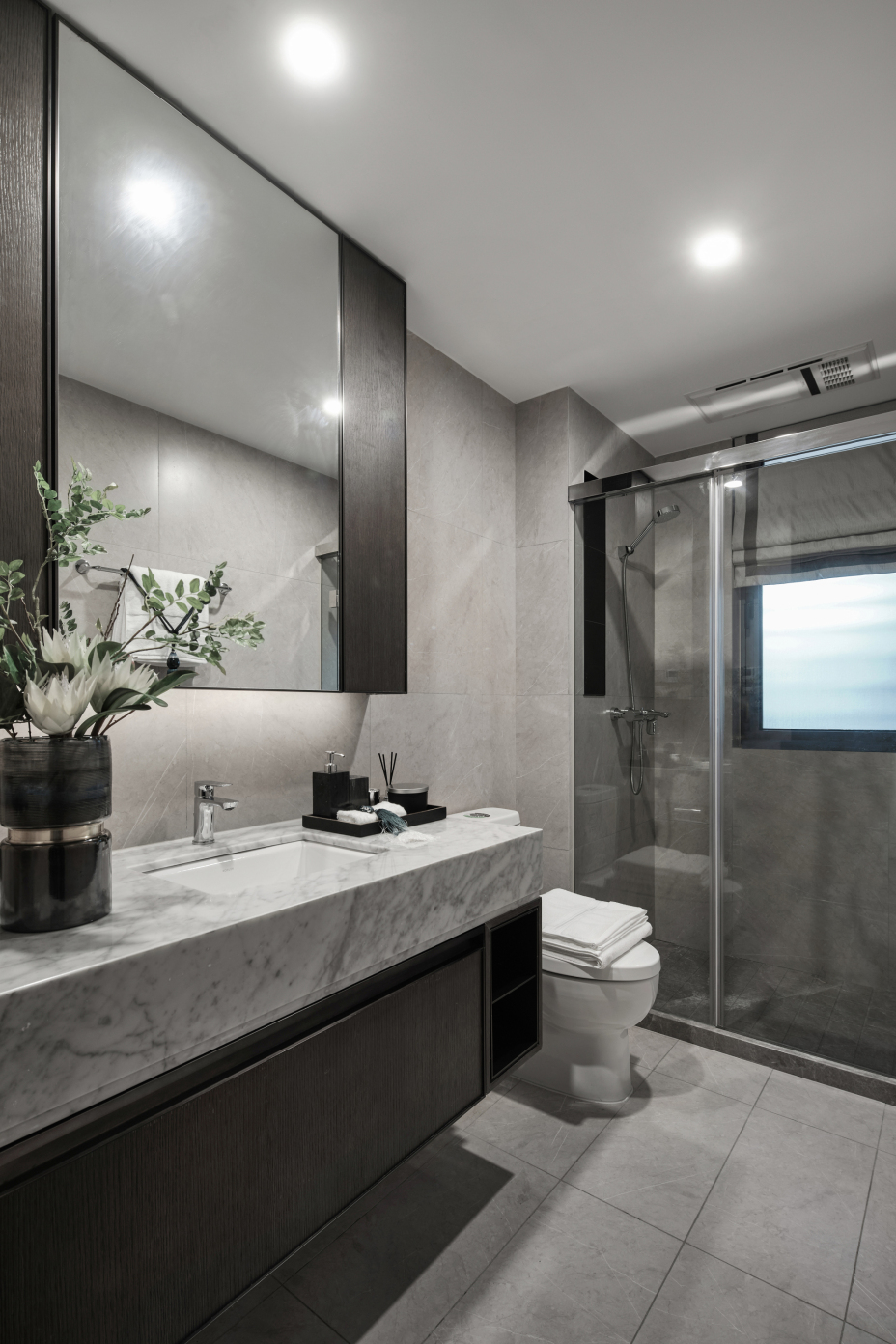 现代中式风格家装设计室内18新利登录(中国)有限公司-卫生间