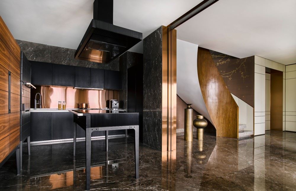 室内装修金晨蓝湾178平米复式-古典轻奢混搭风格室内设计家装案例