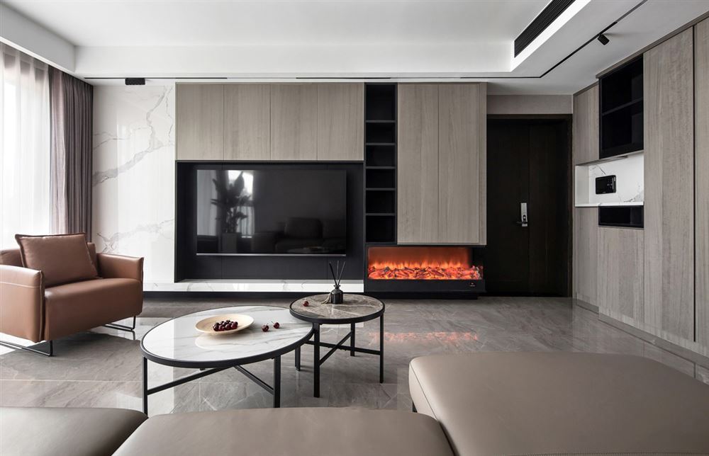 祥和大厦三居133平米-现代风格家装设计室内18新利登录(中国)有限公司