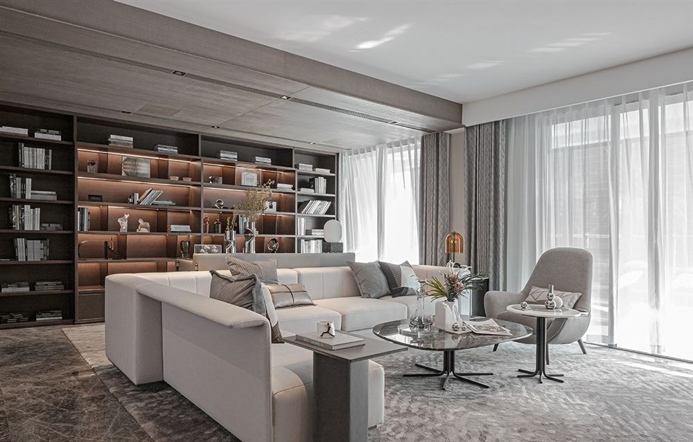 室内装修长信东海银湾170平方米四居-现代简约风格室内设计家装案例