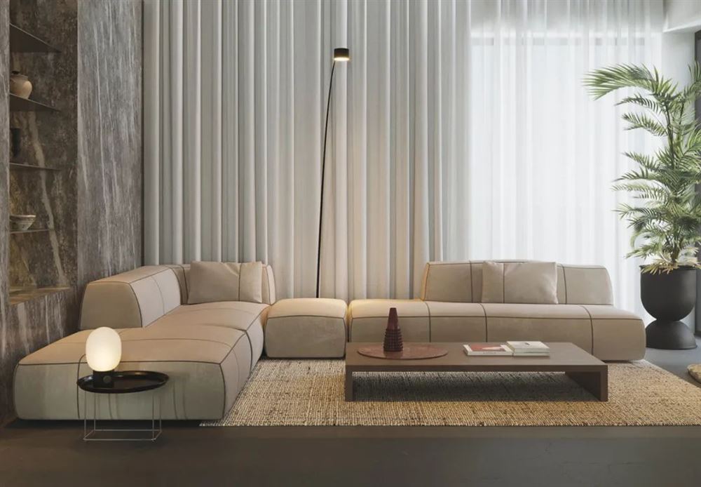 方直珑湖湾125平方米三居-现代极简风格家装设计室内18新利登录(中国)有限公司