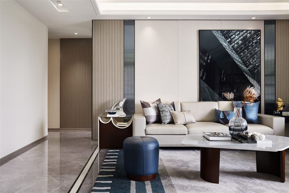 装修设计鹤山新华城133平米-现代轻奢风格室内家装案例效果图