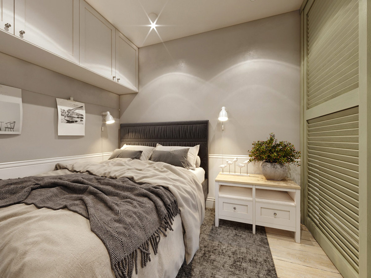 北欧简约风格家装设计室内18新利登录(中国)有限公司-卧室