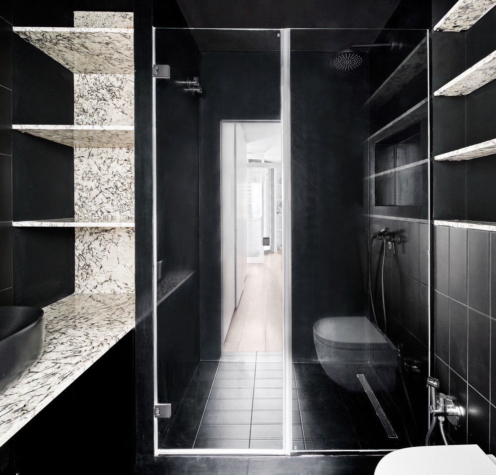 极简风格室内家装案例效果图-淋浴区