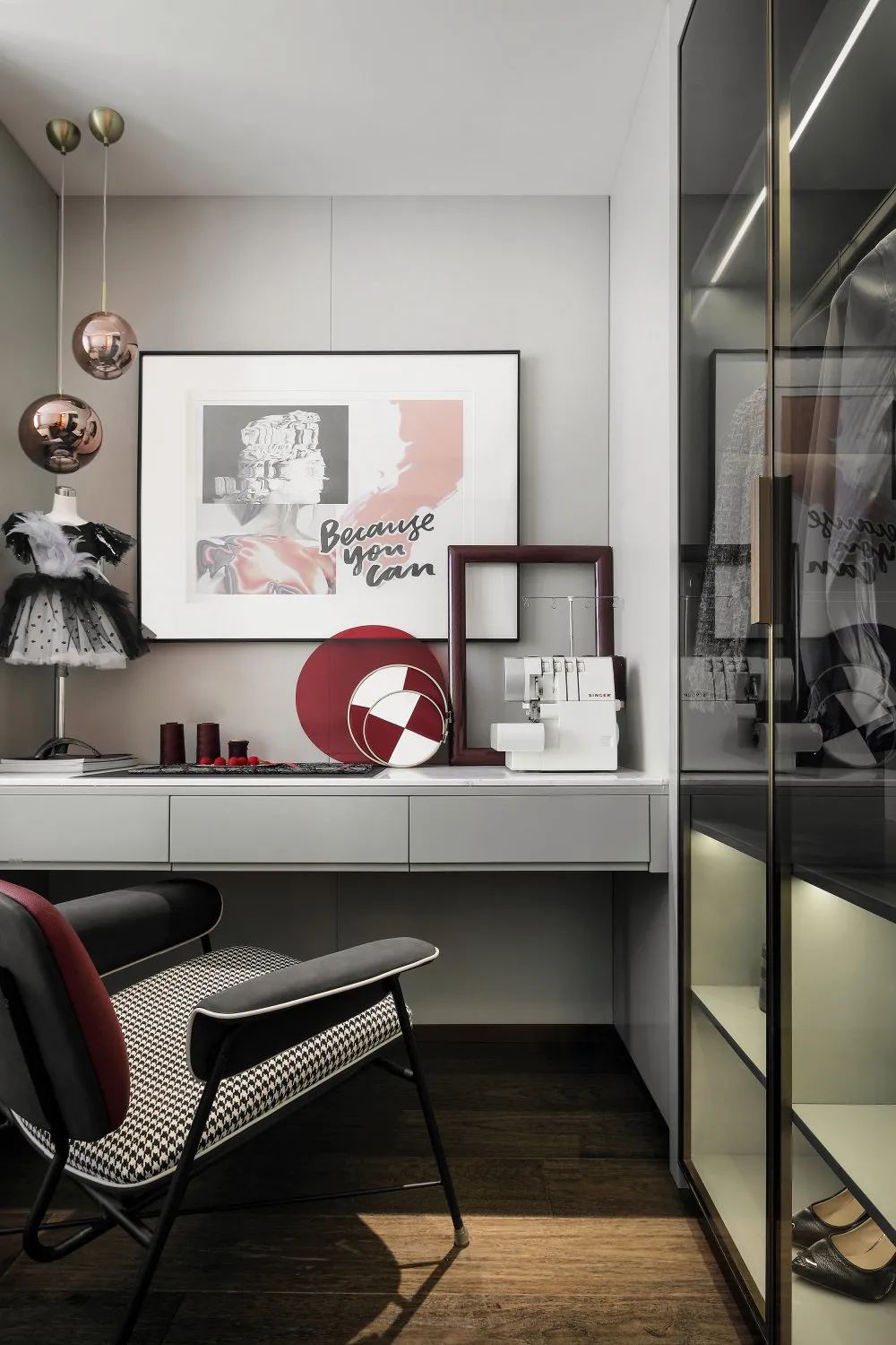现代欧式风格室内设计家装案例-客卧书桌