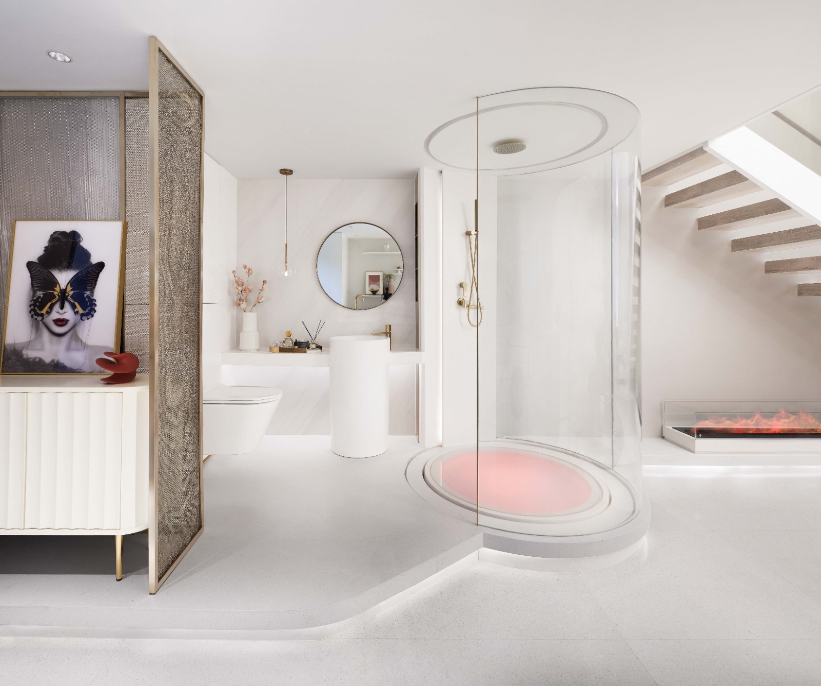 现代轻奢风格公寓室内设计家装案例-卫生间