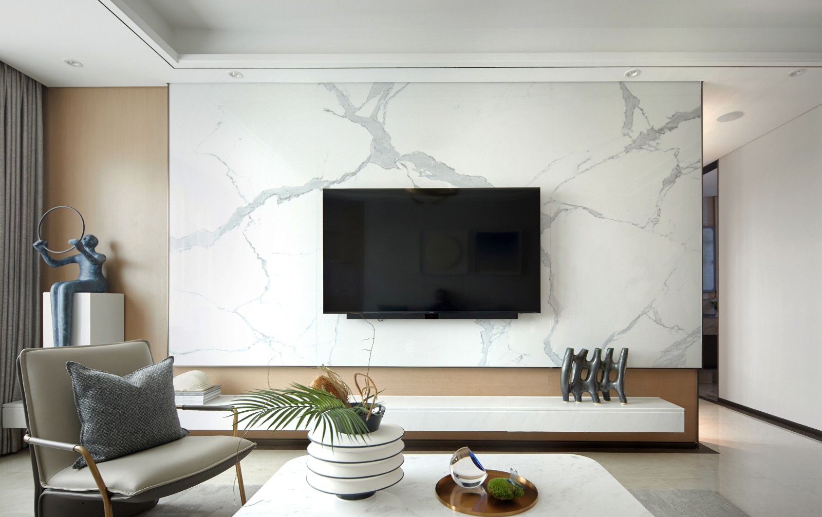 现代简约风格室内设计家装案例-客厅电视背景墙