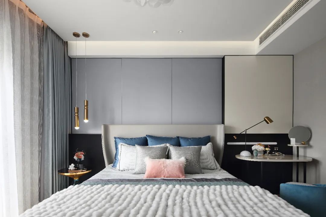 现代轻奢风格室内设计家装案例-卧室