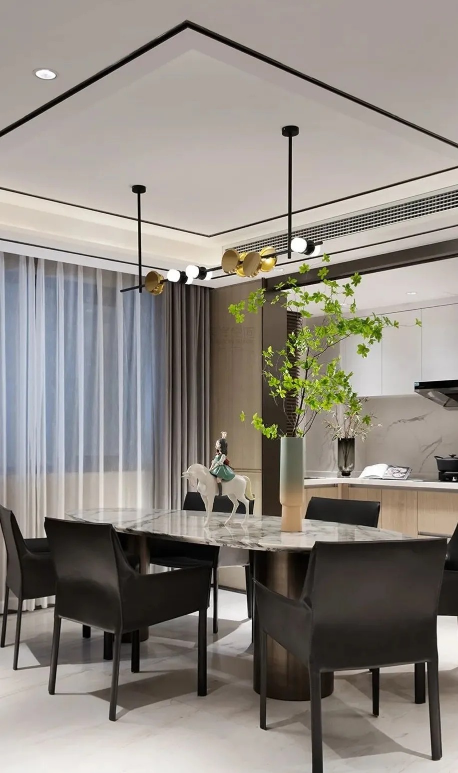 现代简约风格室内设计家装案例-餐厅